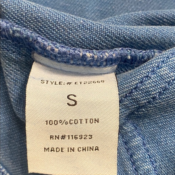 Easel Utility Crop Boxy Jacket Sky Blue Size SMALL - Picture 8 of 11